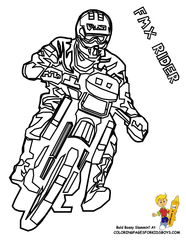 Plansa de colorat cu Motocicleta 28 21